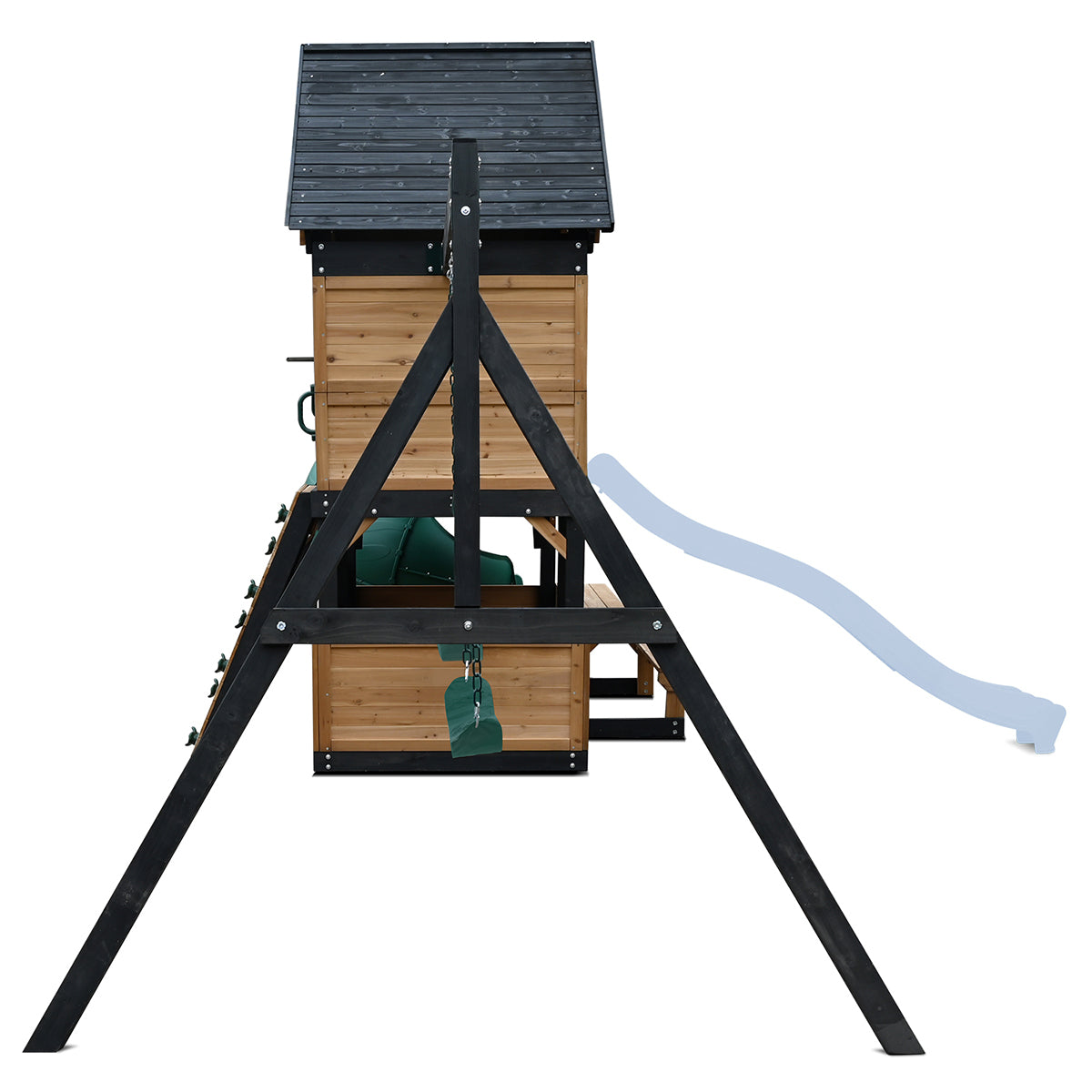 Lifespan Kids Claremont Swing Set & Play Centre with 2.2m Slide (Pastel Blue)