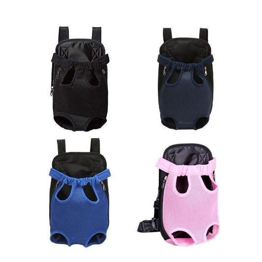 S Size Pet Carrier Dog Cat Puppy Front Back Backpack Shoulder Carry Sling Pouch Bag - Navy