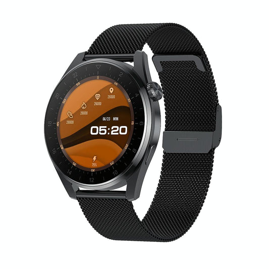 Waterproof Steel Smartwatch With Colour Screen - Ip68 - Silver