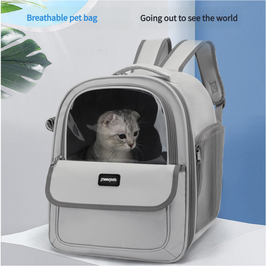 Green Pet Carrier Backpack - Space Capsule Design for Cats & Small Dogs