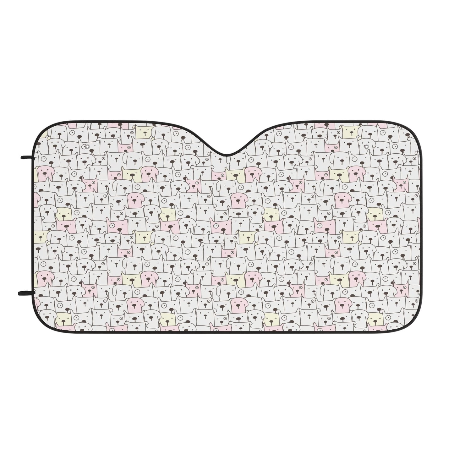 Cute Polar Bear Pattern Car Sun Shade — UV Windshield Protector