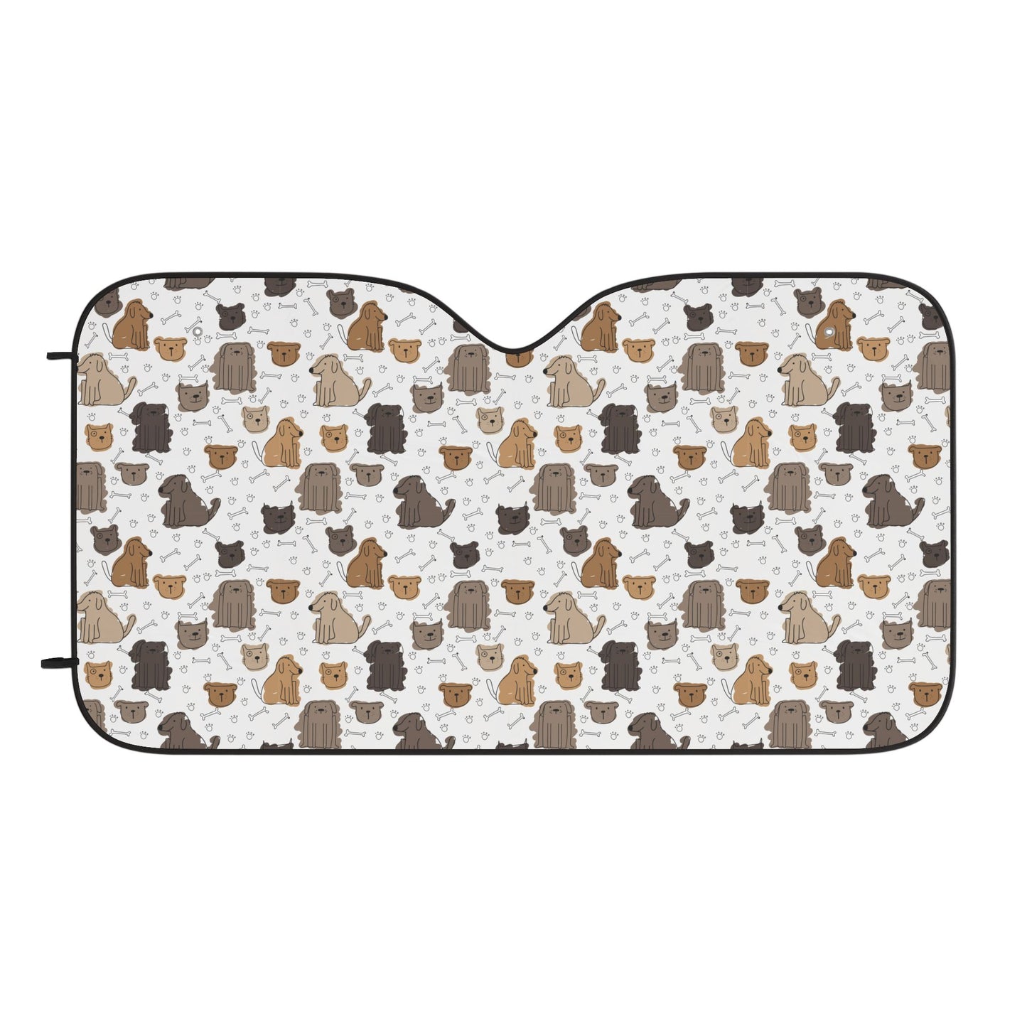 Cute Guinea Pig Pattern Car Sun Shade — UV-Blocking Windshield Cover