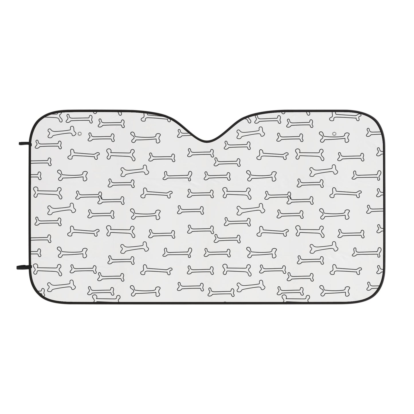 Dog Bone Pattern Car Sun Shade — Front Windshield UV Sunshade