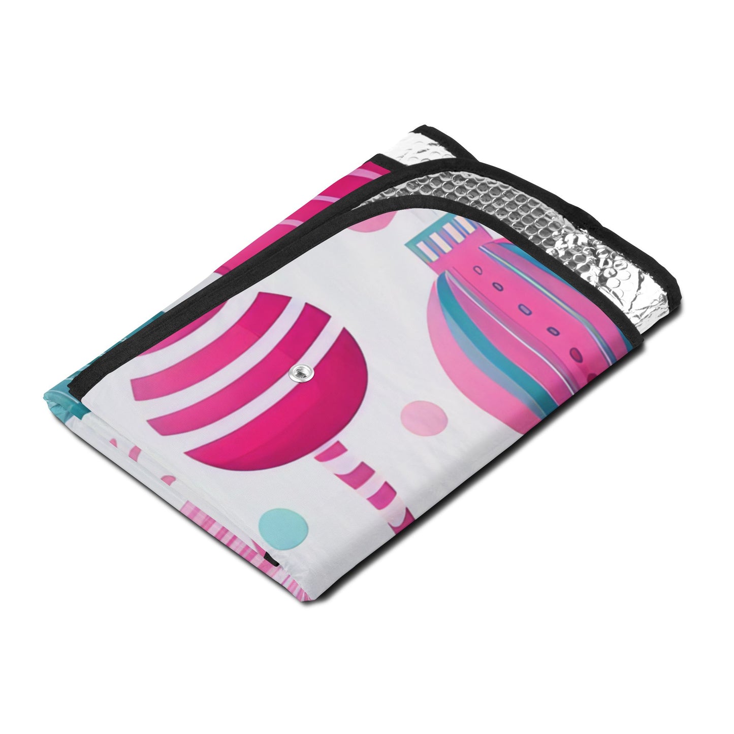 Christmas Ornaments Car Sun Shade — Pink Holiday Windshield Protector