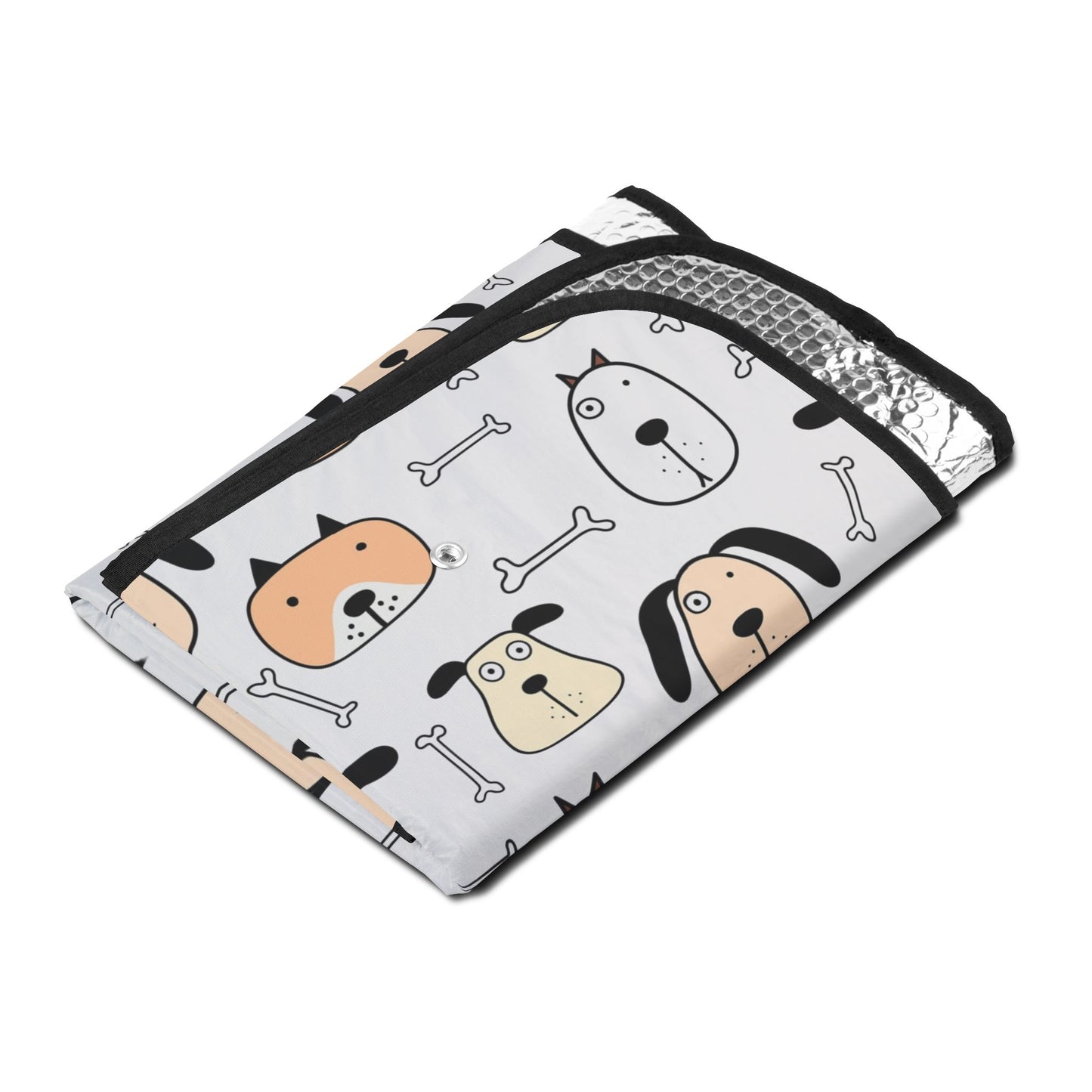 Cute Dog Pattern Car Sun Shade — UV Reflective Windshield Cover