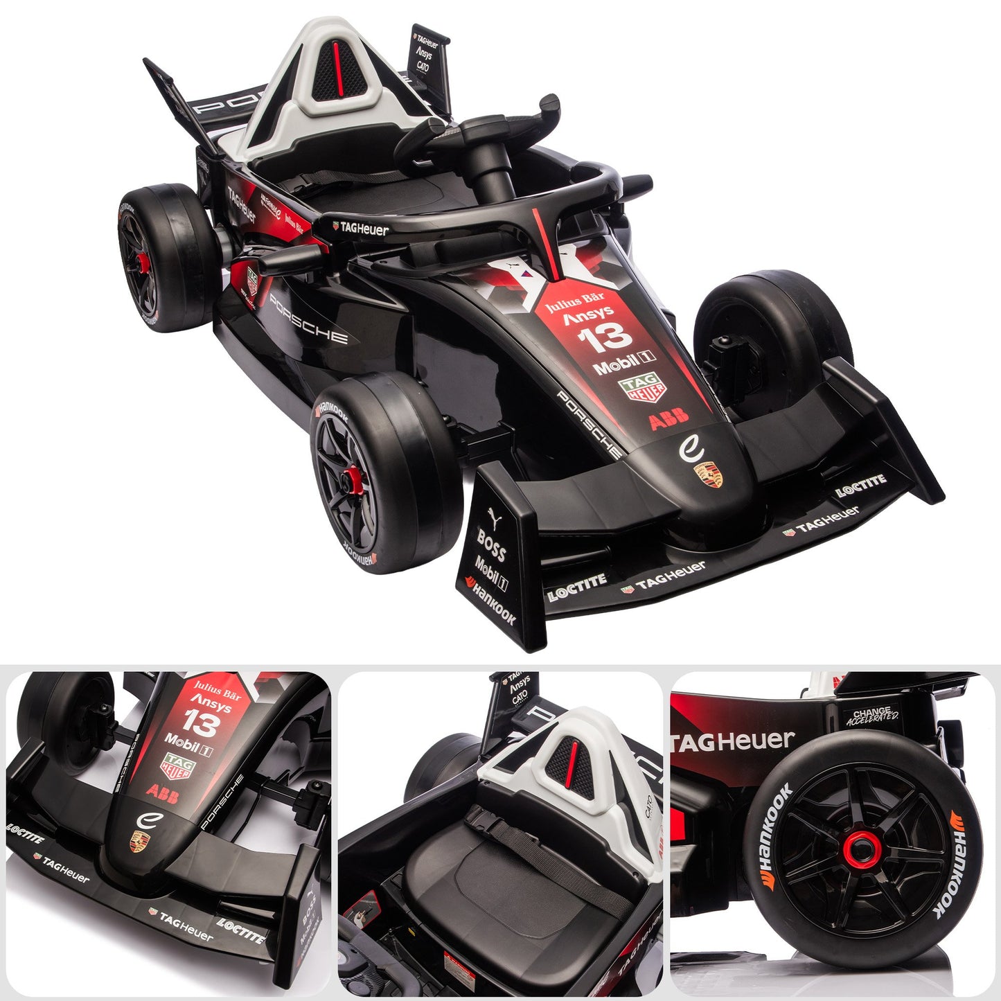 Kahuna Porsche Formula E Kids Electric Ride-on Car With Remote Control