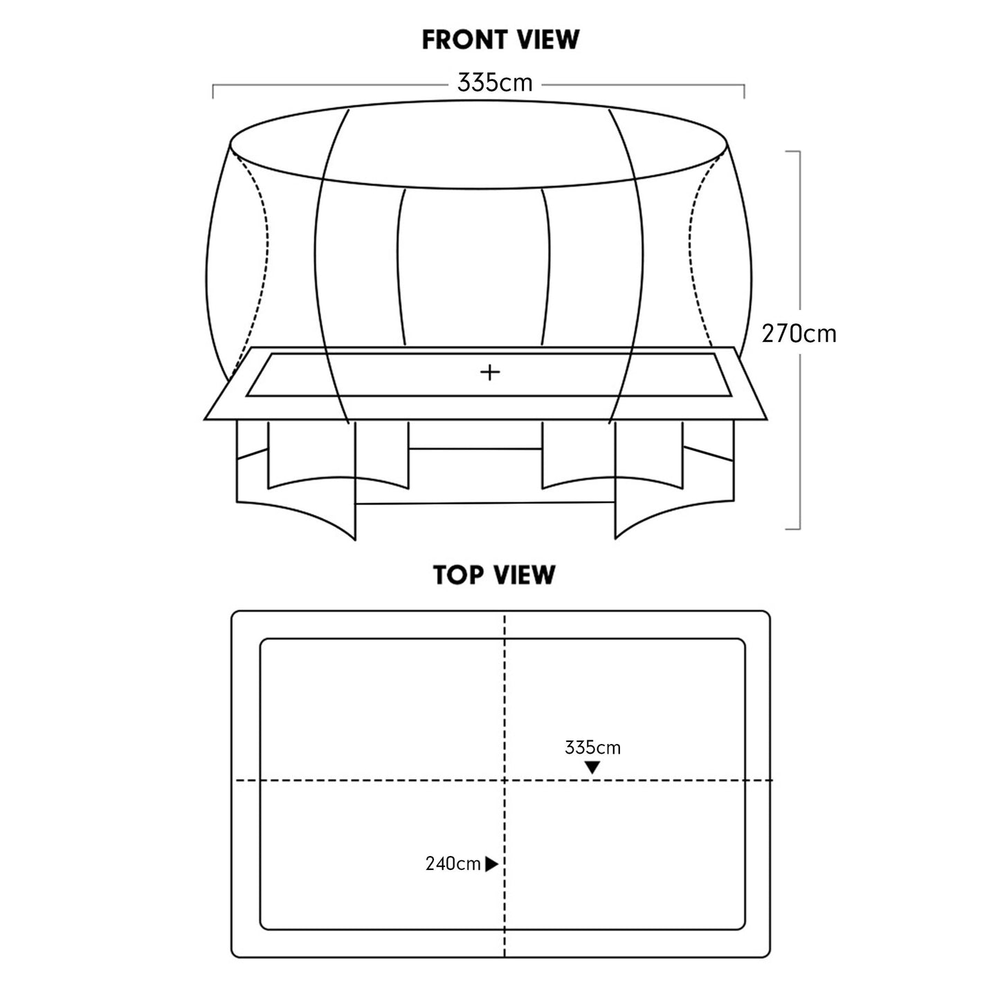 Kahuna 8ft x 11ft Rectangular Trampoline Rainbow Free Safety Net Spring Pad Cover Mat Ladder