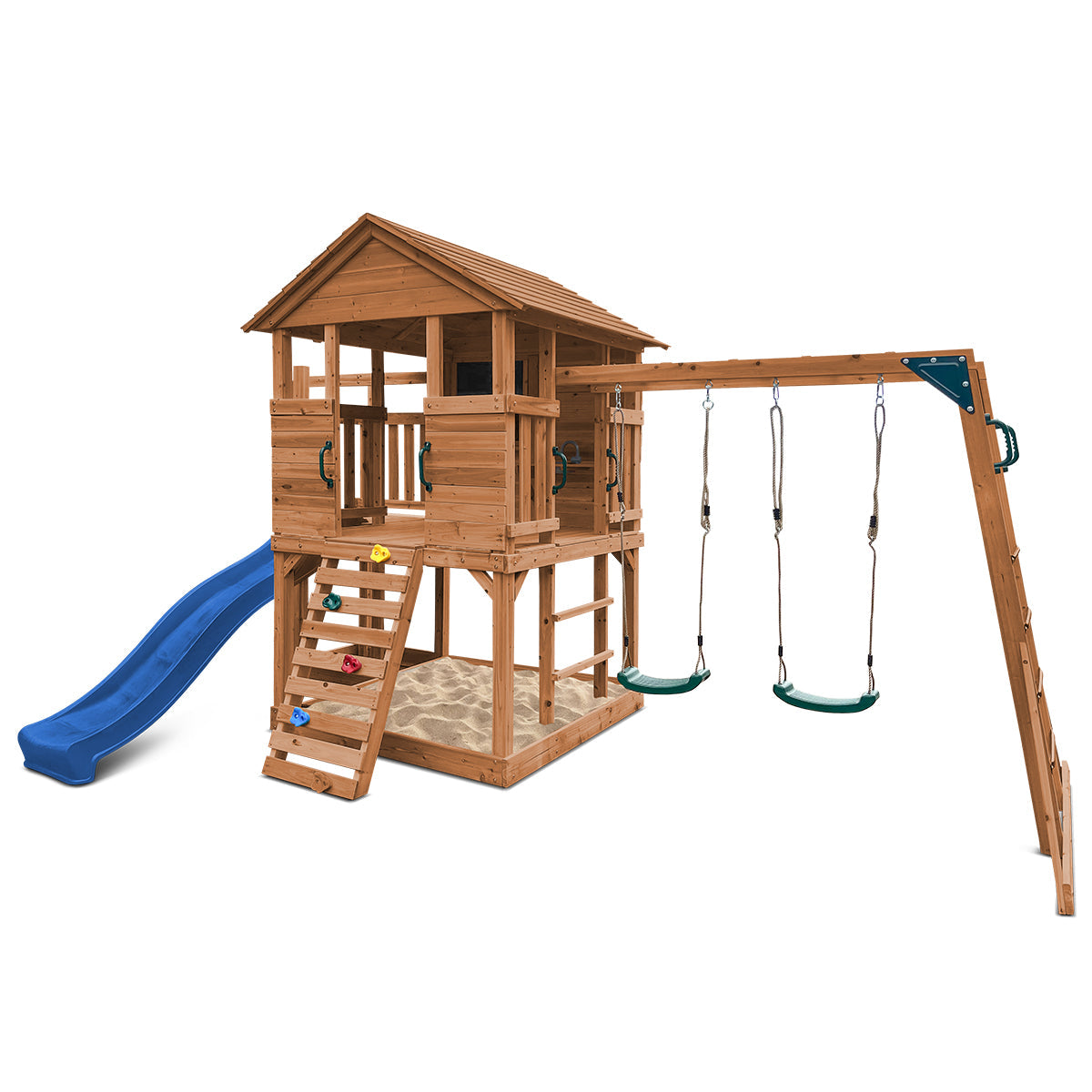 Lifespan Kids Kingston Cubby House with 2.2m Slide (Blue)