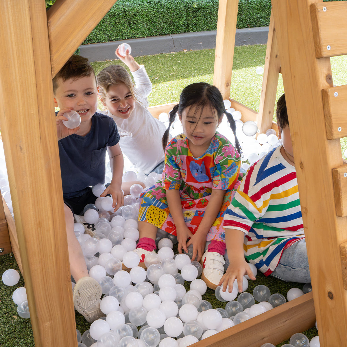 Lifespan Kids Kingston Cubby House with 2.2m Slide (Blue)