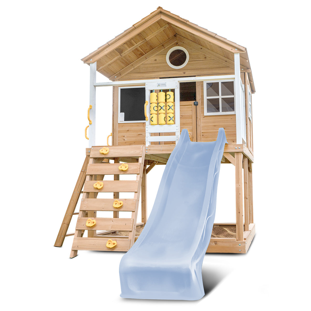Lifespan Kids Warrigal Cubby House with 2.2m Slide (Pastel Blue)