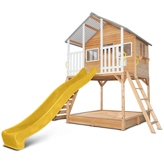 Lifespan Kids Winchester Cubby House (Elevated 1.45m) with 3.0m Slide (Yellow)