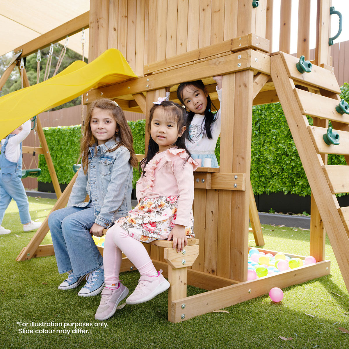 Lifespan Kids Carindale Swing Set & Play Centre with 2.2m Slide (Blue)