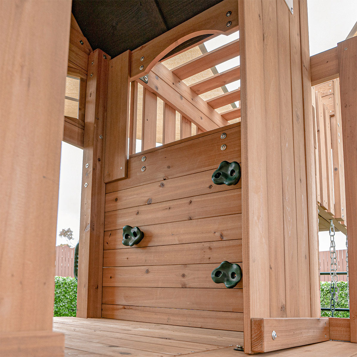 Lifespan Kids Kensington Swing Set, Monkey Bars & Play Centre with 2.2m Slide (White)