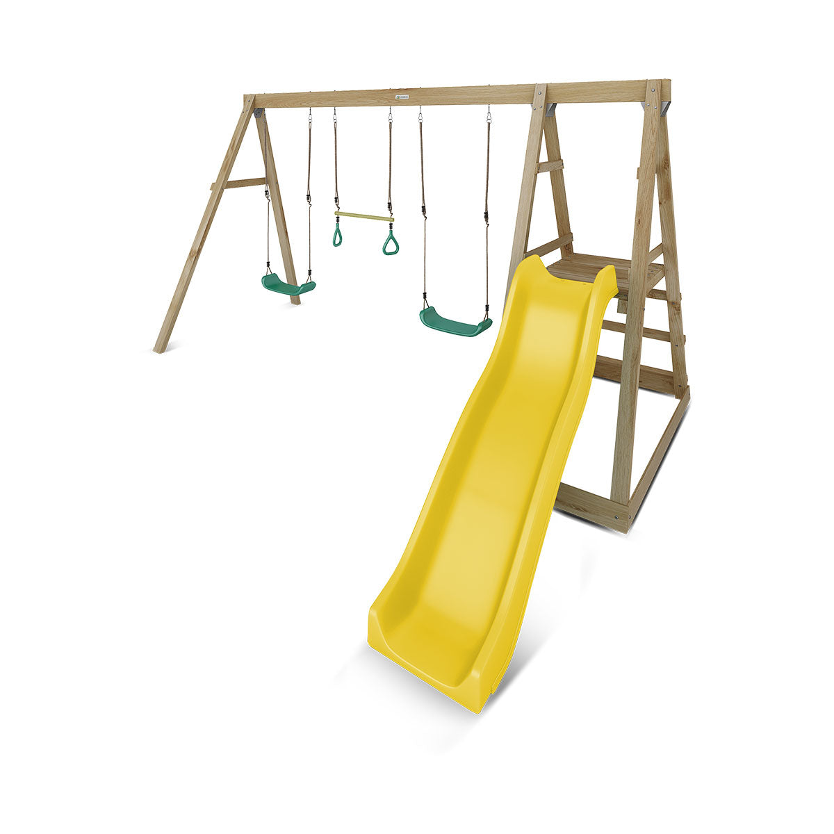 Lifespan Kids Winston Swing Set with Climb & 1.8m Slide (Yellow)