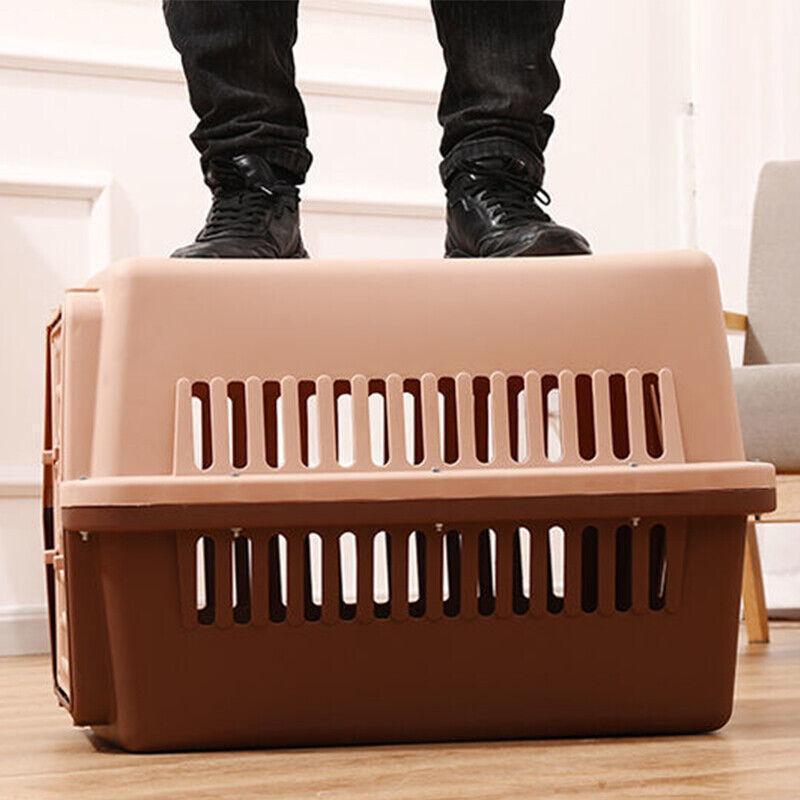 S Size Dog Cat Rabbit Portable Tote Crate Pet Carrier Kennel Travel Airline Carry Bag - Black