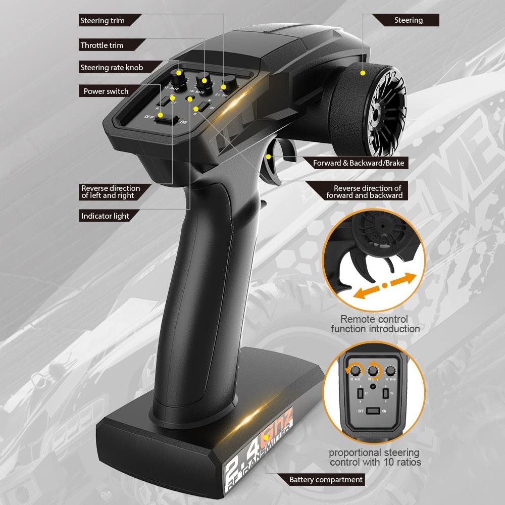 High Speed 4wd Rc Car - 1 18 Scale - Blue