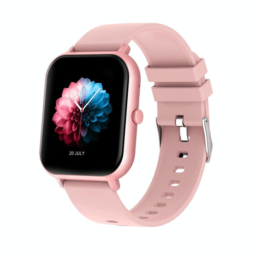 1.83 Inch Touch Screen Ai Voice Heart Rate / Blood Oxygen / Blood Pressure / Sleep Monitoring Bluetooth Smartwatch - Pink