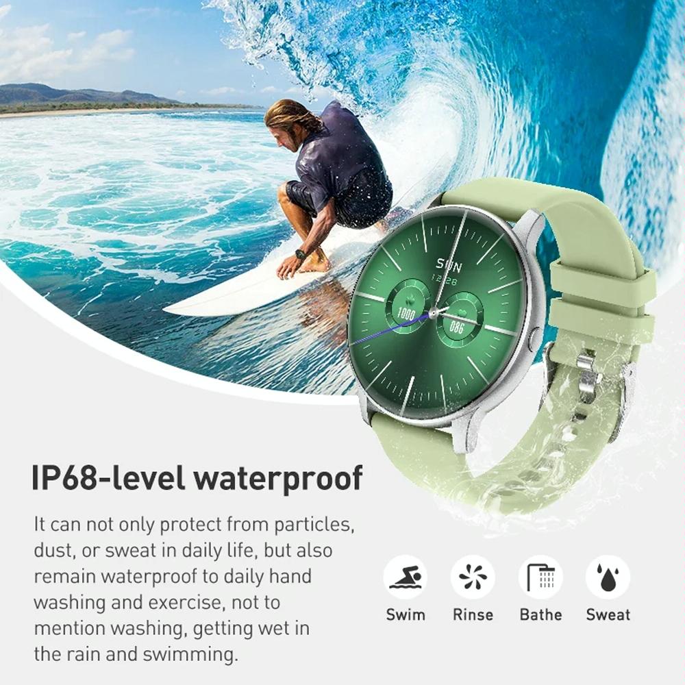 Bluetooth Talk Smartwatch Multi-Function Monitor Heart Rate / Blood Pressure / Blood Oxygen / Sleep - Blue