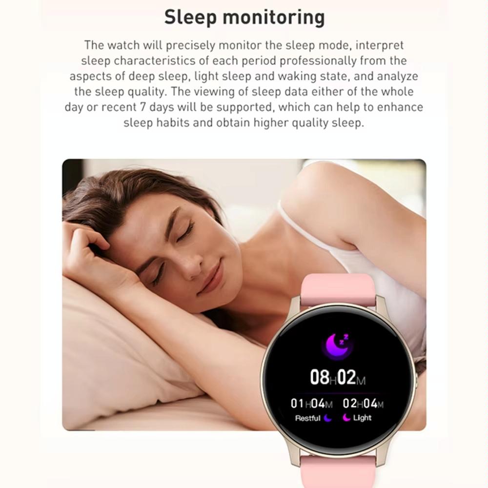 Bluetooth Talk Smartwatch Multi-Function Monitor Heart Rate / Blood Pressure / Blood Oxygen / Sleep - Blue