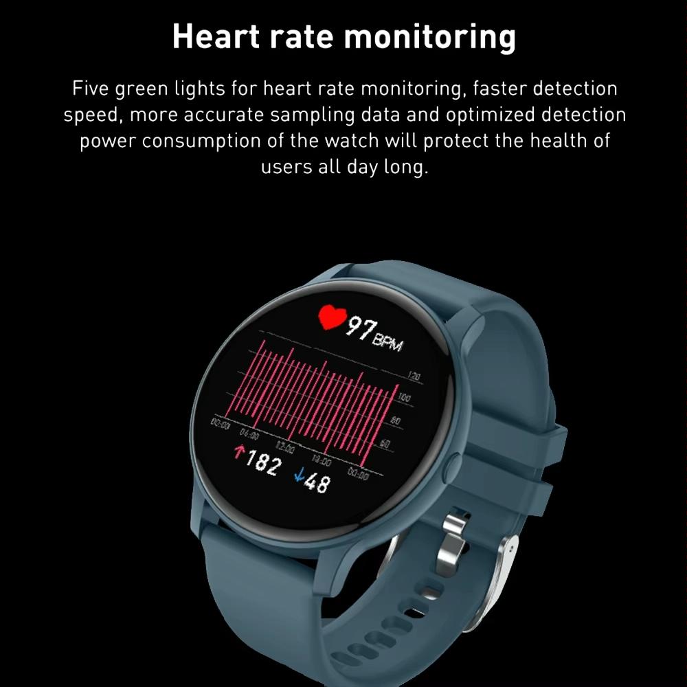Bluetooth Talk Smartwatch Multi-Function Monitor Heart Rate / Blood Pressure / Blood Oxygen / Sleep - Blue