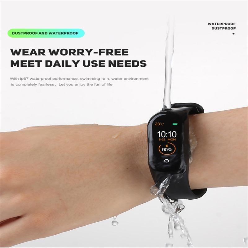 Waterproof Smartwatch With Call Reminder And Health Monitoring - Black