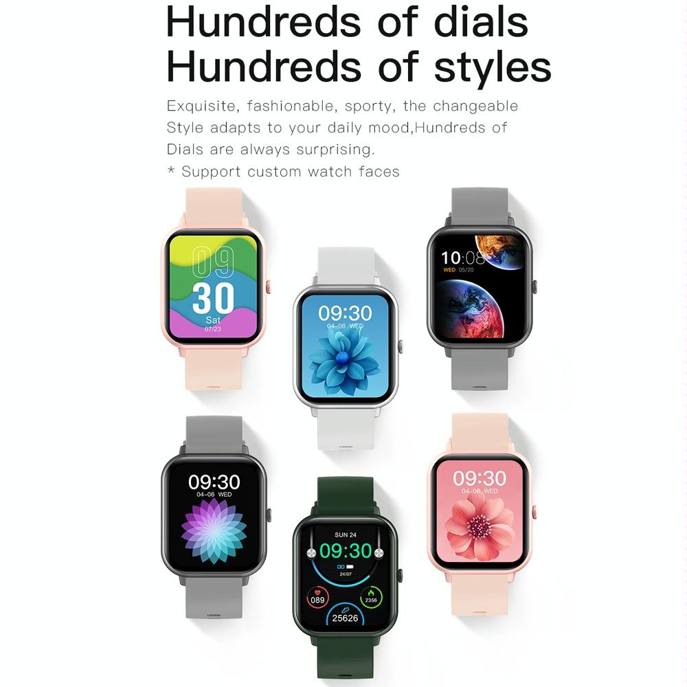 1.83 Inch Touch Screen Ai Voice Heart Rate / Blood Oxygen / Blood Pressure / Sleep Monitoring Bluetooth Smartwatch - Khaki