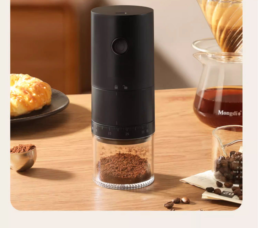 Portable Electric Coffee Grinder - 1500mAh Battery, 30-Mesh Fine Grind, USB-C Charging