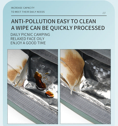 Pink Multifunctional Insulated Lunch Bag for Women - Waterproof, Lightweight, and Stylish for Picnics and Outings