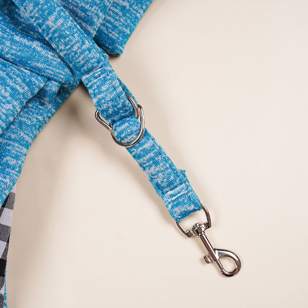 Blue Pet Carrier Backpack - Comfortable Shoulder Bag for Cats and Dogs, Ideal for Outdoor Use in Autumn and Winter