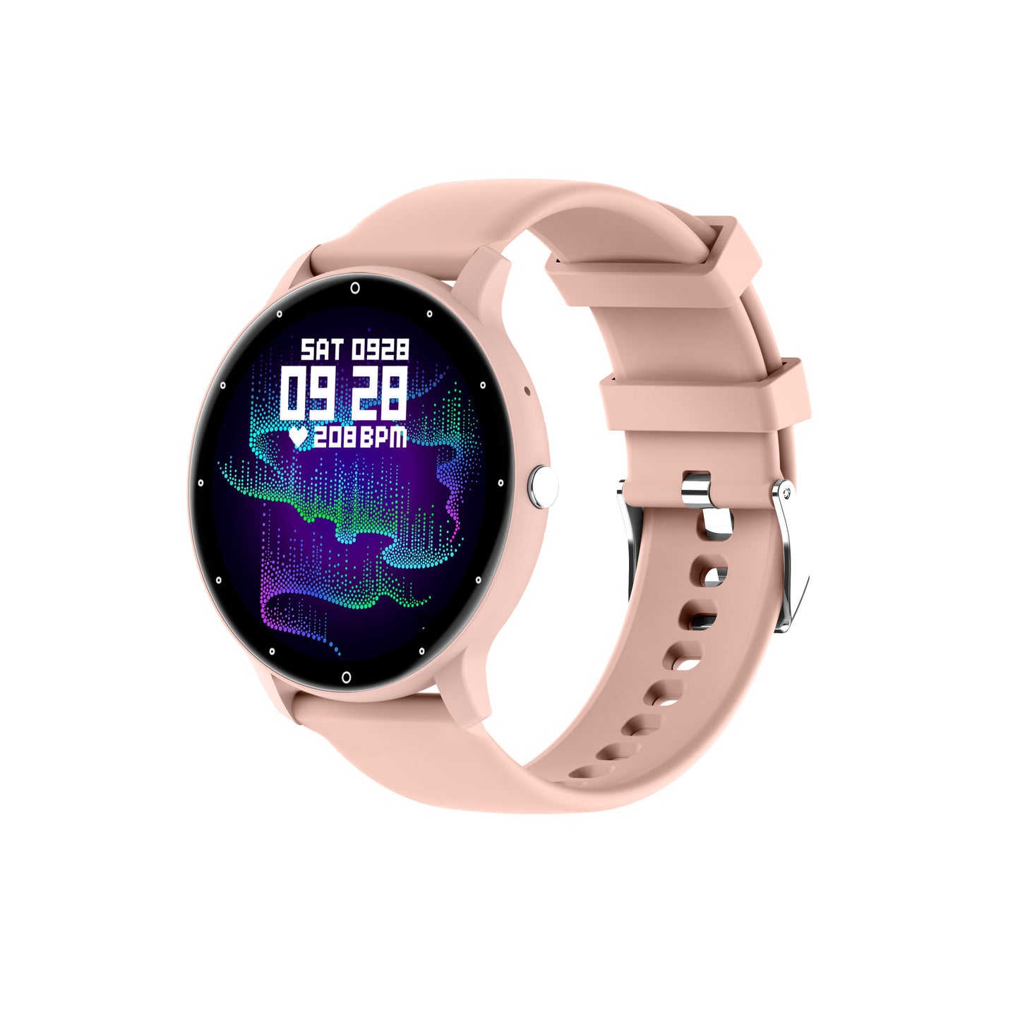 Feature-Rich Smartwatch: 1.28 HD Display  Bluetooth Calling Extensive Sports Tracking (pink)"