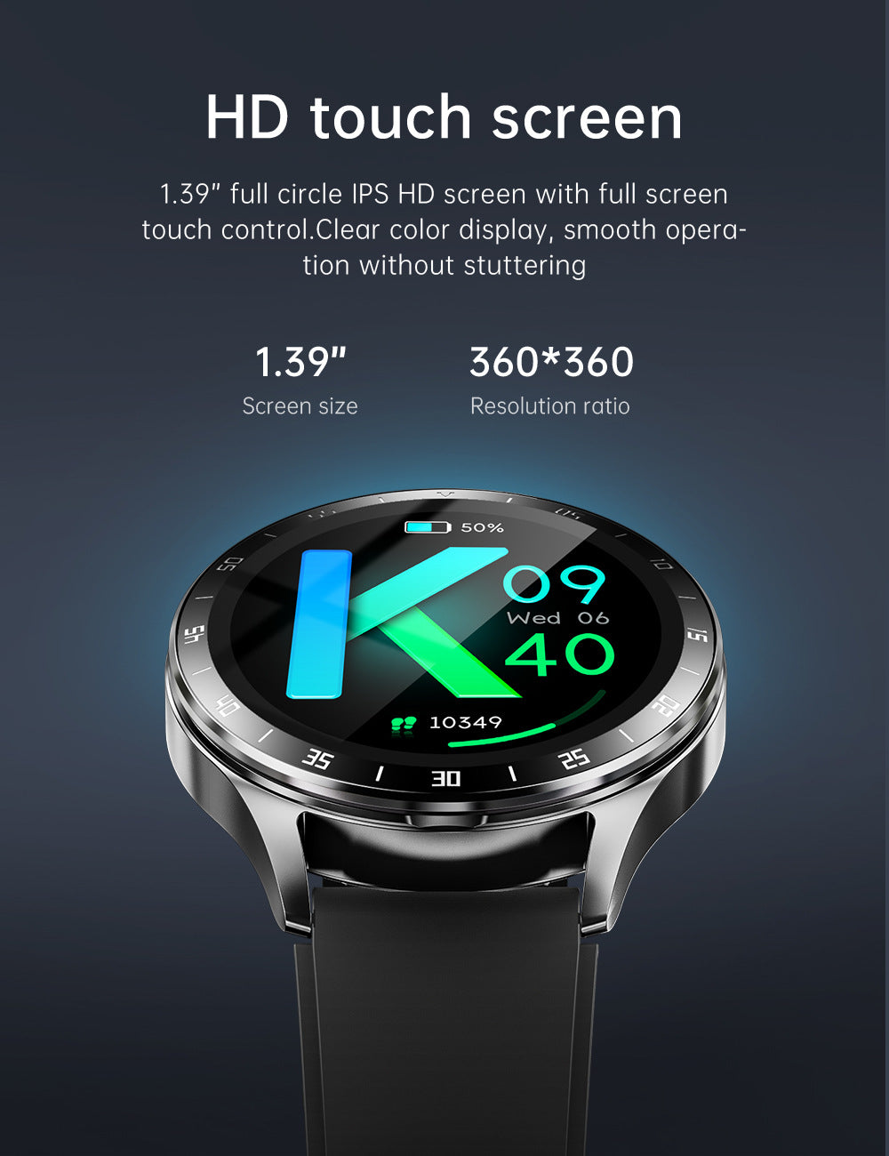 2-in-1 Smartwatch with Built-in TWS Earphones - IP67 Waterproof, Health Monitoring & CNC Metal Design(Black rubber)