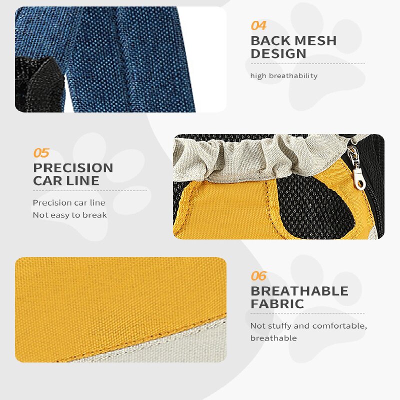 Red denim blue Pet Carrier Backpack Front Chest Pack Legs Out Breathable Mesh for Small Dogs Cats Hiking Travel Hands Free Adjustable Design(Size:S)