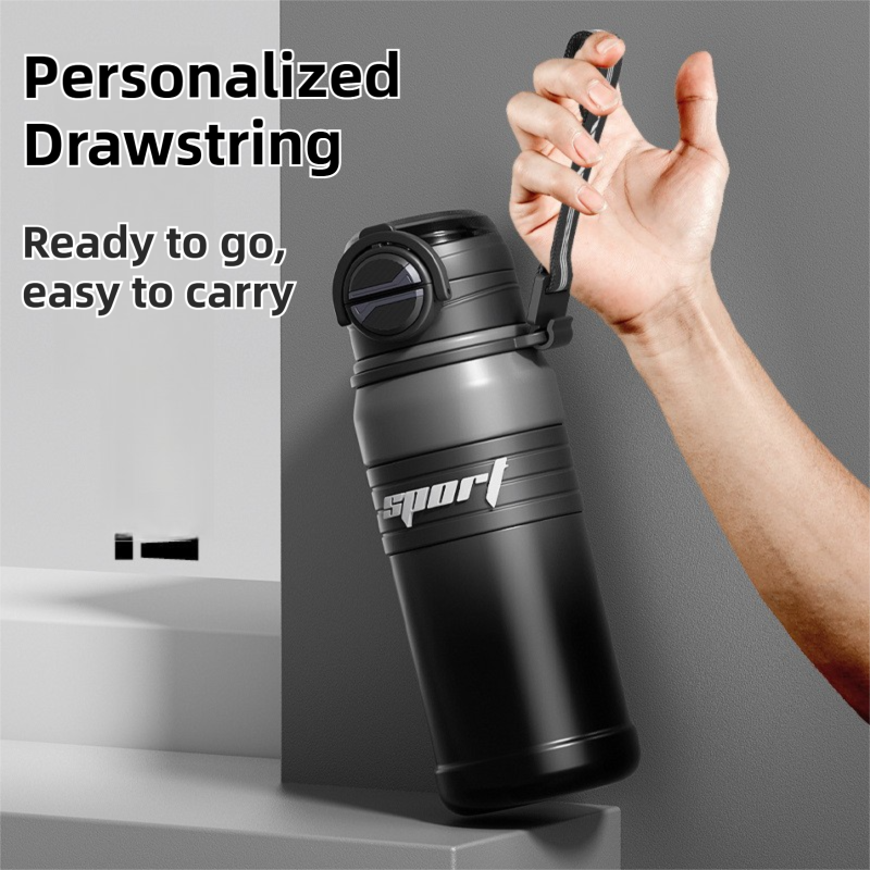 Gradient Coffee 670ml Large Capacity Sports Insulated Tumbler - 316 Stainless Steel Straw Water Bottle, Dual-Use Lid for Travel & Outdoors