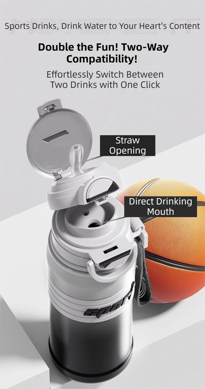 2-Pack Gradient Green 670ml Large Capacity Sports Insulated Tumbler - 316 Stainless Steel Straw Water Bottle, Dual-Use Lid for Travel & Outdoors